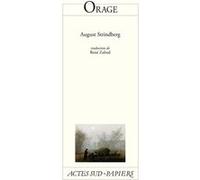 Orage August Strindberg (Auteur), René Zahnd (Traduction)