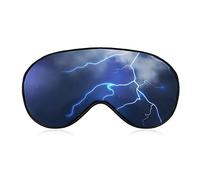 Orage avec nuages et éclairs Masque pour les yeux de sommeil Couverture de sommeil douce Couverture de masque de sommeil avec les yeux bandés pour le voyage du sommeil