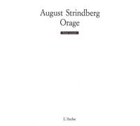 Orage - pièce de chambre opus 1 - August Strindberg - Arche - Livre