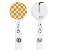 Orage Porte-badge rétractable avec clip pour porte-badge pour médecin, infirmière, étudiant, employé de bureau