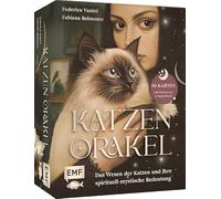 Orakel-Kartenset: Katzen-Orakel: 50 Karten mit Farbschnitt & Begleitbuch: Verstehe das Wesen der Katzen und ihre spirituell-mystische Bedeutung