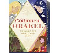 Orakelkarten: Göttinnen-Orakel: Die Magie der weiblichen Kraft | Set mit 50 Inspirationskarten inkl. Anleitungsbuch in edler Geschenk-Box