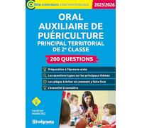 Oral auxiliaire de puériculture principal territorial de 2e classe - 200 questions