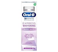 Oral-B 3D White Advanced Dentifrice, blanchiment express, blanc brillant, 75 ml, blanchiment des dents et élimination des taches, saveur eucalyptus