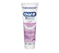 ORAL-B 3D White Advanced Luxe - Dentifrice blancheur et glamour - Lot de 2 x 75 ml