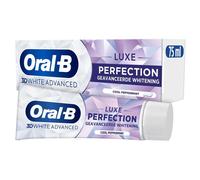 Oral-B Dentifrice Blancheur 3D White Advanced Luxe Perfection, Dotée De La Technologie Blanchissante Pour Eliminer Les Taches En Surface Des Dents, Arôme Menthe, Pour Brossage Quotidien, 75ml