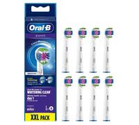 NOUVEAU Oral B 3D White Clean Maximiser Brosses enfichables 8 pièces Original