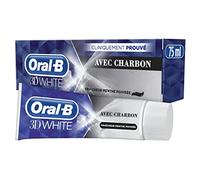 Oral-B 3D White Charbon Dentifrice 75 ml lot de 12