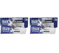 Oral-B 3D White Dentifrice Blanchissant Pâte 75 ml (Lot de 2) sans saveur pour un sourire éclatant de blancheur, Nettoyage quotidien des dents et blanchiment