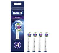 Oral-B 3D White - Lot de 4 têtes de rechange pour brosse à dents électrique avec technologie CleanMaximiser