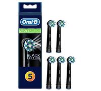 Oral-B - 80318306 - Crossaction Black Brossettes de Rechange pour Brosse à Dents Électrique 5 Pièces