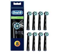 Oral-B - 80318309 - Crossaction Black Brossettes De Rechange Pour Brosse À Dents Électrique 8x -