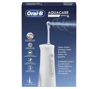 Oral-B AquaCare Pro-Expert Série 6 Irrigateur avec Technologie Oxyjet, 3 Embouts, 2 Types De Flux D'eau, Blanc