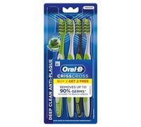 Oral-B Brosse à dents Criss Cross avec extrait de neem, moyen (Acheter 2 obtenez 2 gratuits)