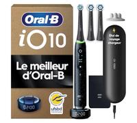 Oral-B Brosse à Dents Electrique iO 10 avec 3 Brossettes de Rechange, Noire