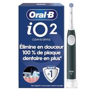 Oral-B Brosse à Dents Electrique iO 2 avec 1 Brossette de Rechange, Verte - 3 Modes de Brossage dont Douceur, Capteur de Pression sur les Gencives, Batterie Rechargeable, Silencieuse