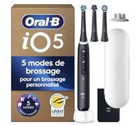 Oral-B Brosse à Dents Electrique iO 5 avec 1 Brossette de Rechange, Noire