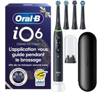 Oral-B - Brosse À Dents Électrique Io 6 Xmas Pack Noire Avec Étui + 4 Bross