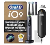 Oral-B Brosse à Dents Electrique iO 9, 3 Brossettes de Rechange, Noire