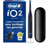 Oral-B Brosse à dents électrique iO2 Series - 3 modes, technologie magnétique, étui de voyage - Bleu