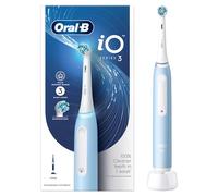 Oral-B Brosse à dents électrique iO3 pour adultes, cadeaux de Saint-Valentin pour homme/elle, 1 tête de brosse à dents, 3 modes avec blanchiment des dents, prise britannique à 2 broches, bleu