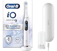 Oral-B Brosse à dents électrique iO9 pour adultes, brosse à dents électrique Oral B, poignée connectée par application, 1 tête de brosse à dents et étui de voyage de charge, 7 modes avec blanchiment