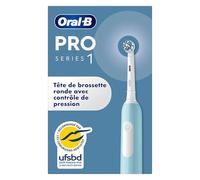 Oral-B Brosse à Dents Electrique Pro 1 avec Brossette de Rechange, Bleue