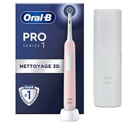 Braun Pro 1 Cross Action Rose avec étui de voyage, Brosse a dents electrique