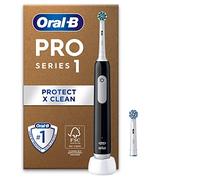 Oral-B Brosse A Dents Electrique Pro 1Noire, 3 Modes De Nettoyage 3D Dont Douceur, Brossage Avec Des Oscillo-Rotations Et Pulsations, 2 Brossettes De Rechange Rondes Oral B, Chargeur, Emballage Carton