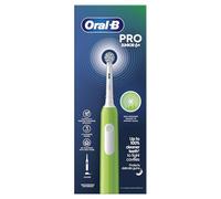 Oral-B Pro Junior Brosse à dents électrique pour enfants, 1 tête de brosse à dents, 3 modes avec mode sensible adapté aux enfants, pour enfants de 6 ans et plus, prise britannique à 2 broches, vert