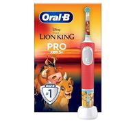 Oral-B Brosse à Dents Electrique Pro Kids, Roi Lion, 1 Brossette, Multicolore - 2 Modes de Brossage pour Enfants de 3 Ans et Plus, Tête Ronde Douce sur les Gencives, Disney Magic Timer