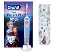 Oral-B Brosse Electrique A Dents Pro Kids Reine Des Neiges Disney, Routine Dentaire Des Enfants De 3 Ans Et Plus, Brossette De Rechange Frozen, Tête Ronde Oral B Pour Un Brossage Doux, Etui De Voyage