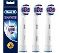 Oral-B Brosses à dents 3D White Whitening, paquet de 3 compatibles avec PRO Vitality
