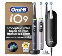 Oral-B Brosses à Dents Electriques iO 9 Duo, 4 Brossettes, Noire et Rose