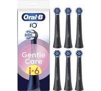 Oral-B Brossettes rondes de rechange iO Gentle Care – Authentiques, gencives sensibles, Noir x6