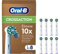 Oral-B - Brossette Dentaire Pro Cross Action Blanc X8 Ffu