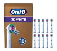 Oral-B Brossettes de Rechange 3D White, lot de 10, Blanches - Recharges Brosse à Dents Électrique Pro, Blanchiment avec une Coupelle de Polissage, Emballage en Carton