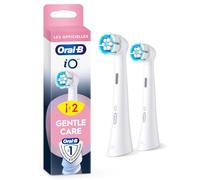 Oral-B Brossettes de rechange Gentle Care Blanches Lot de 2 pour iO gencives sensibles