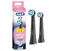 BRAUN ORAL-B IO KIT 2 TÊTES DE BROSSETTES GENTLE CARE DE COULEUR NOIR