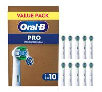 Oral-B Brossettes de Rechange Précision Clean, lot de 10, Blanches