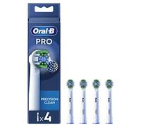 Oral-B Brossettes de Rechange Précision Clean, lot de 4, Blanches | Recharges Brosse à Dents Électrique Pro, Filaments Conçus pour un Nettoyage Précis et Doux sur les Gencives