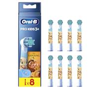 Oral-B Brossettes De Rechange Pro Kids Le Roi Lion De Disney, Lot De 8 Têtes Rondes, AUTHENTIQUES, Embouts Doux Compatibles Avec Brosses Electriques PRO Oral B, Conçus Pour Enfants De 3 Ans