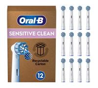 Oral-B Pro Lot De 12 Brossettes De Rechange Sensitive Clean, AUTHENTIQUES, Blanches, Brins Ultra Doux Pour Les Gencives Plus Saines, Embouts Pour Brosses A Dents Electriques Oral B Pro