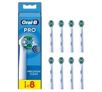 Oral-B Brossettes Pro Precision Clean pour brosse à dents électriques Pack de 8 unités