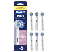 Oral-B Brossettes pour brosse à dents électriques Pro Sensitive Clean – Pack de 6 unités