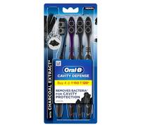 Oral B Cavity Defense 123 Lot de 4 brosses à dents Medium Noir