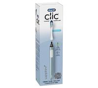 Oral-B Clic Brosse à dents manuelle (Aqua) avec 2 têtes de brosse remplaçables et support magnétique pour brosse