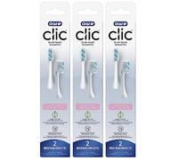Oral-B Clic Lot de 3 têtes de brosse à dents de rechange pour brosse à dents Sensitive Clean Blanc