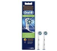 Oral-B CrossAction Brush Heads 2 pièce(s) Bleu, Blanc