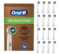 Oral-B Cross Action Brossette Pour Brosse À Dents Électrique, Lot De 16, Convient À Une Boîte Aux Lettres